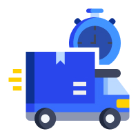 急いで集荷するトラックのアイコン